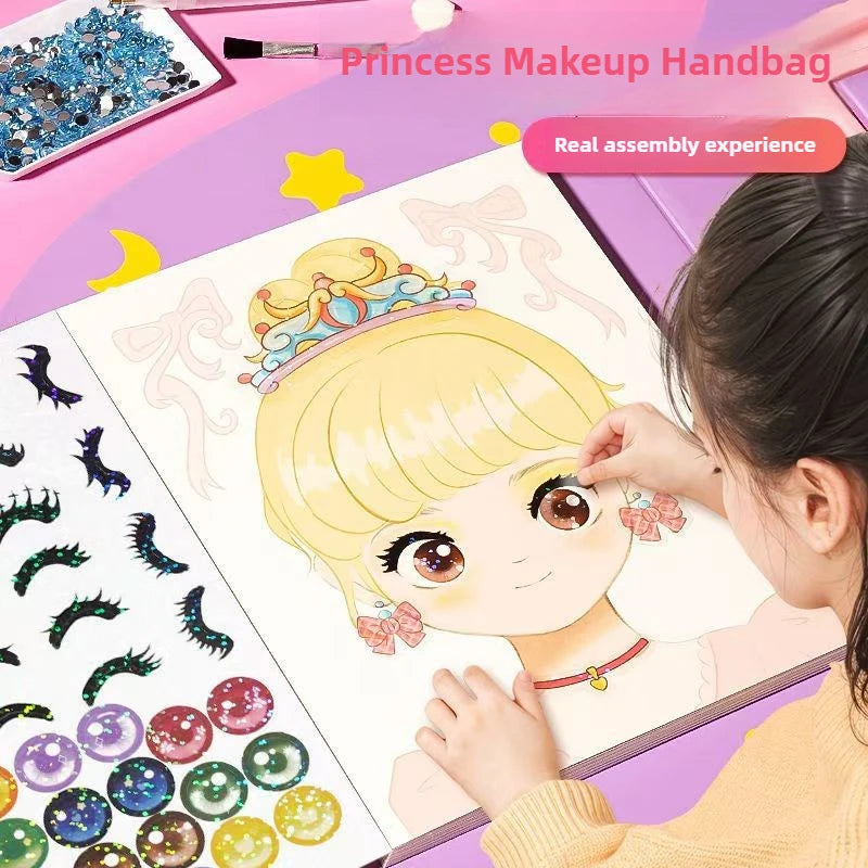 YIYUEQIANLI DIY Princess Makeup Set For Kids Arts And Crafts