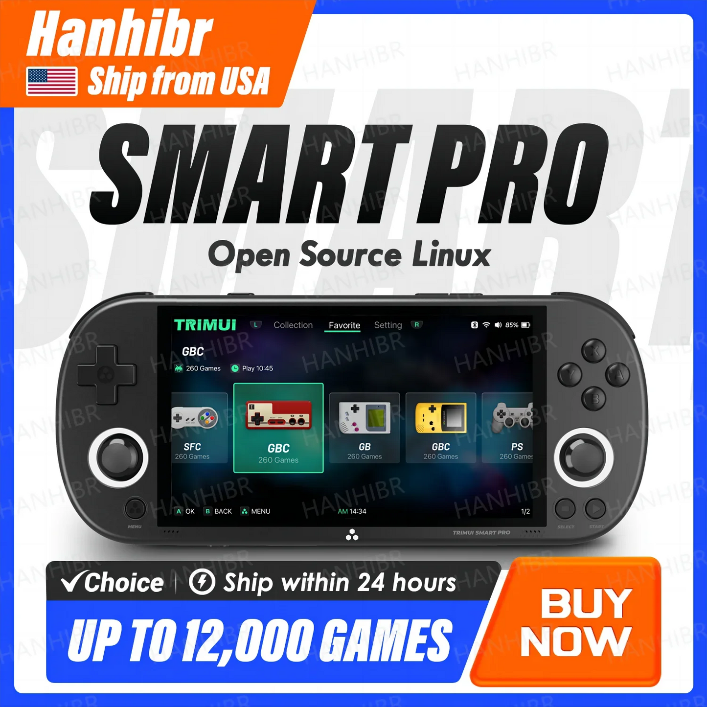 TRIMUI Smart Pro Handheld Console With IPS Screen Linux System