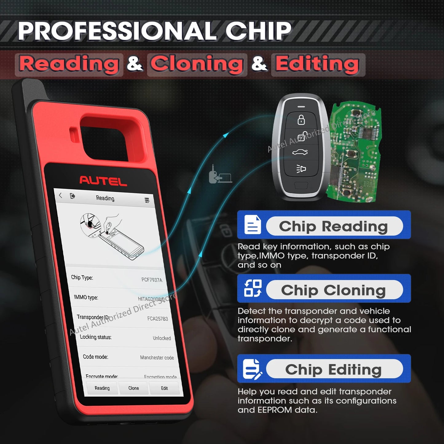 Autel MaxiIM KM100 KM100X Key Fob Programmer For IMMO Keys