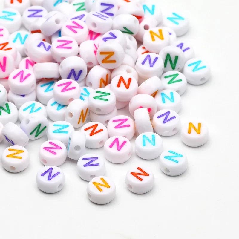 Laudsong Alphabet Beads A To Z Acrylic Spacer Beads For Jewelry Making