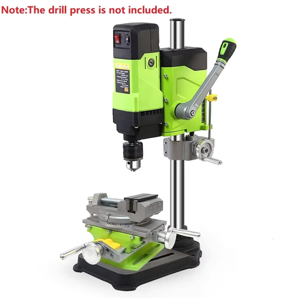2 In 1 Milling Drilling Precision Vise Swivel Base Table Aluminum Alloy