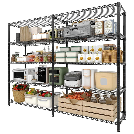 TWISTER.CK Heavy Duty 5 Tier Metal Shelving Unit Pro