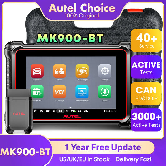Autel MaxiCOM MK900BT Bidirectional Diagnostic Tool CAN FD DOIP OBD2 Scanner