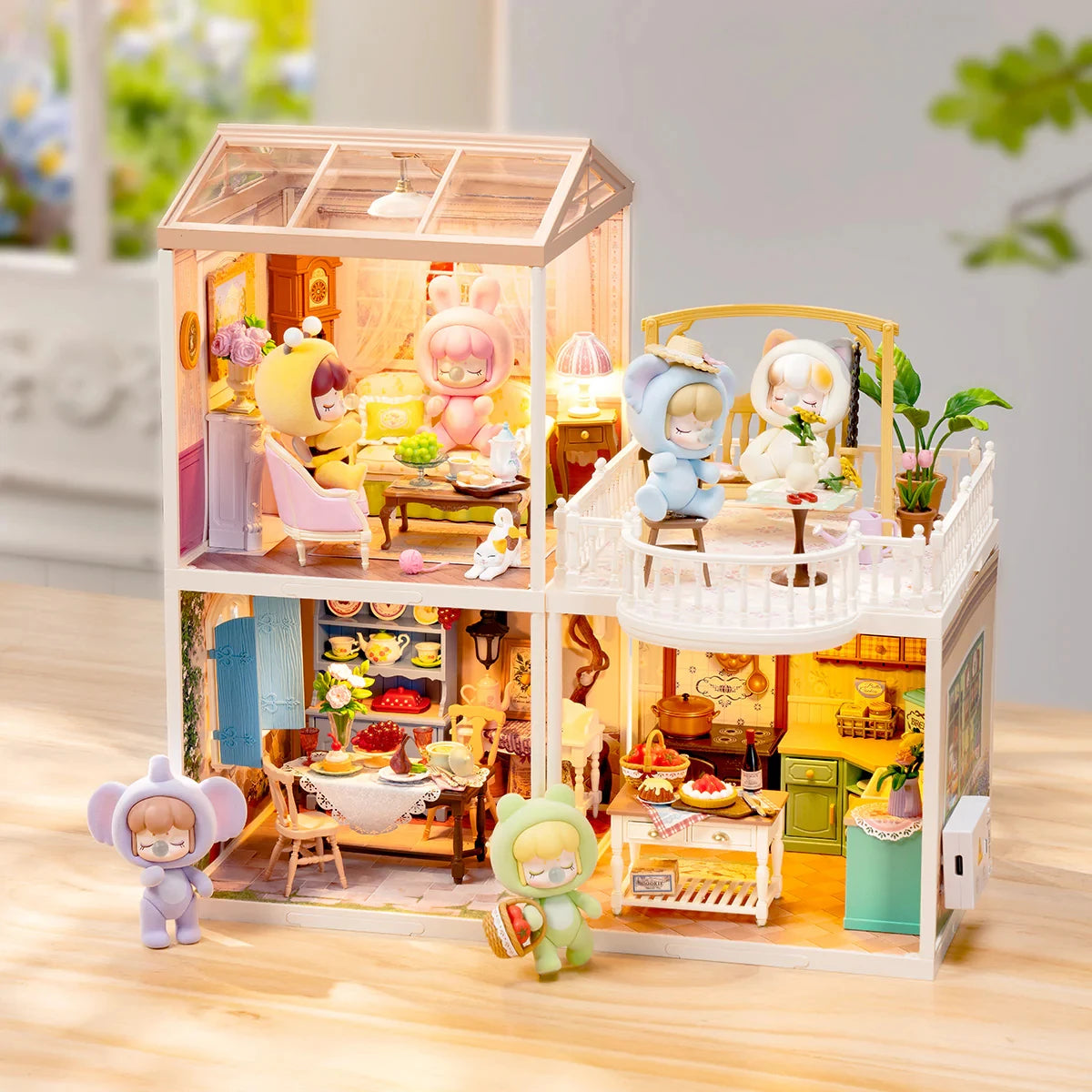 Rolife DIY Miniature House Kit Super Creator Courtyard Diorama Gift