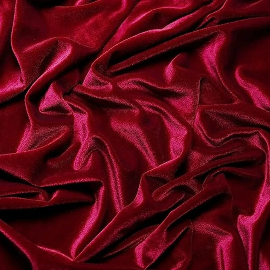 Stretch Velvet Fabric For Sewing And Costumes Polyester Blend
