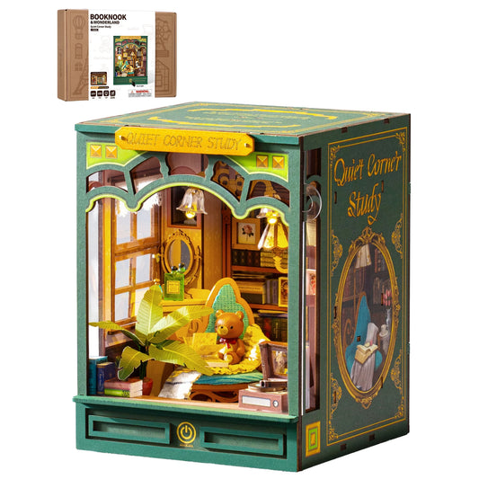 Rolife Quiet Corner Book Nook Kit 185 Piece 3D Puzzle