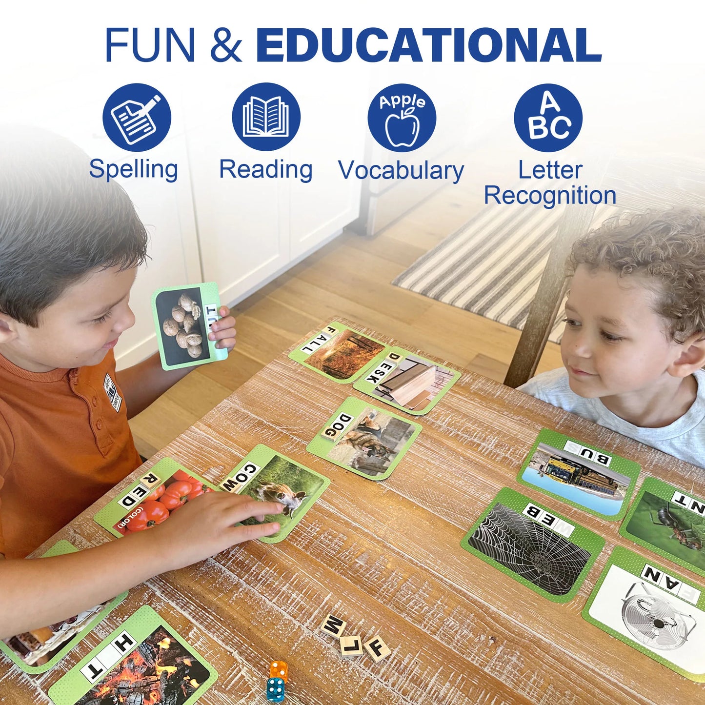 Spelling Games With 224 Flash Cards For Kids Educational Fun