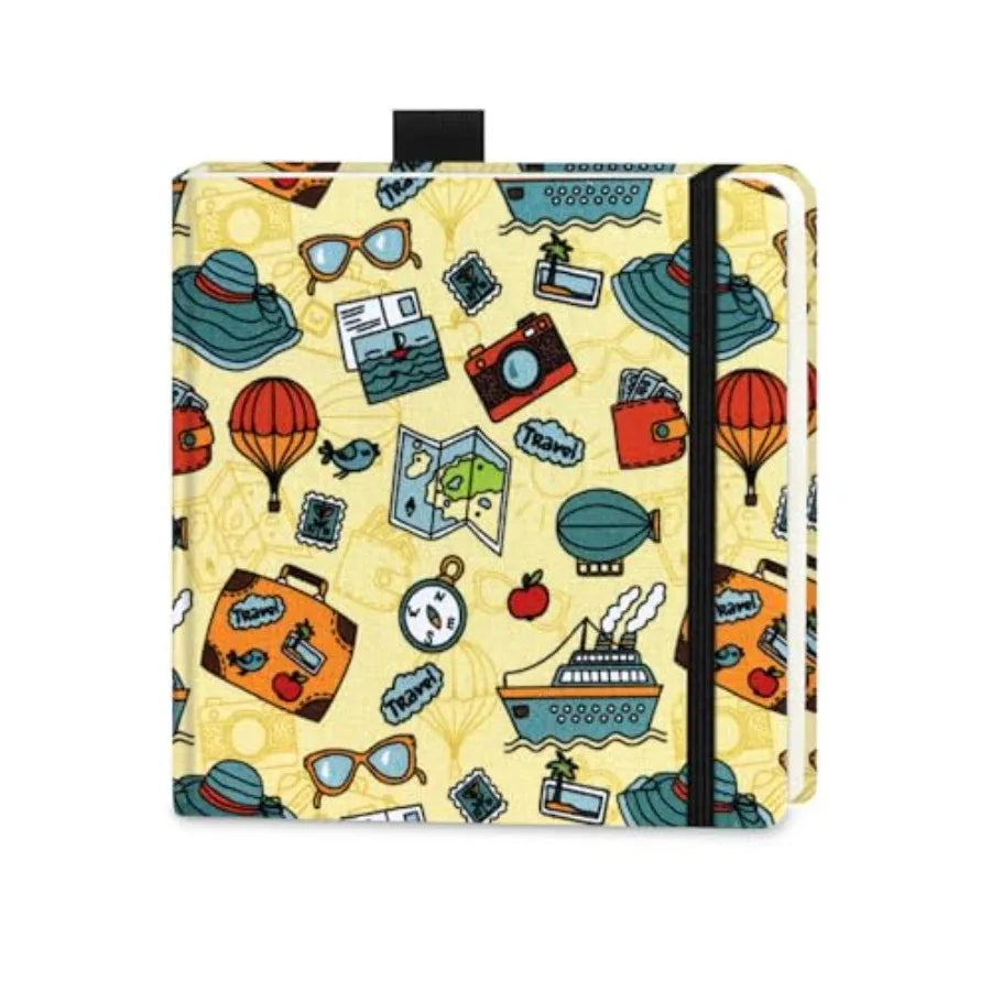 Handmade Cloth Hardcover Travel Journal With Watercolor Paper 140lb