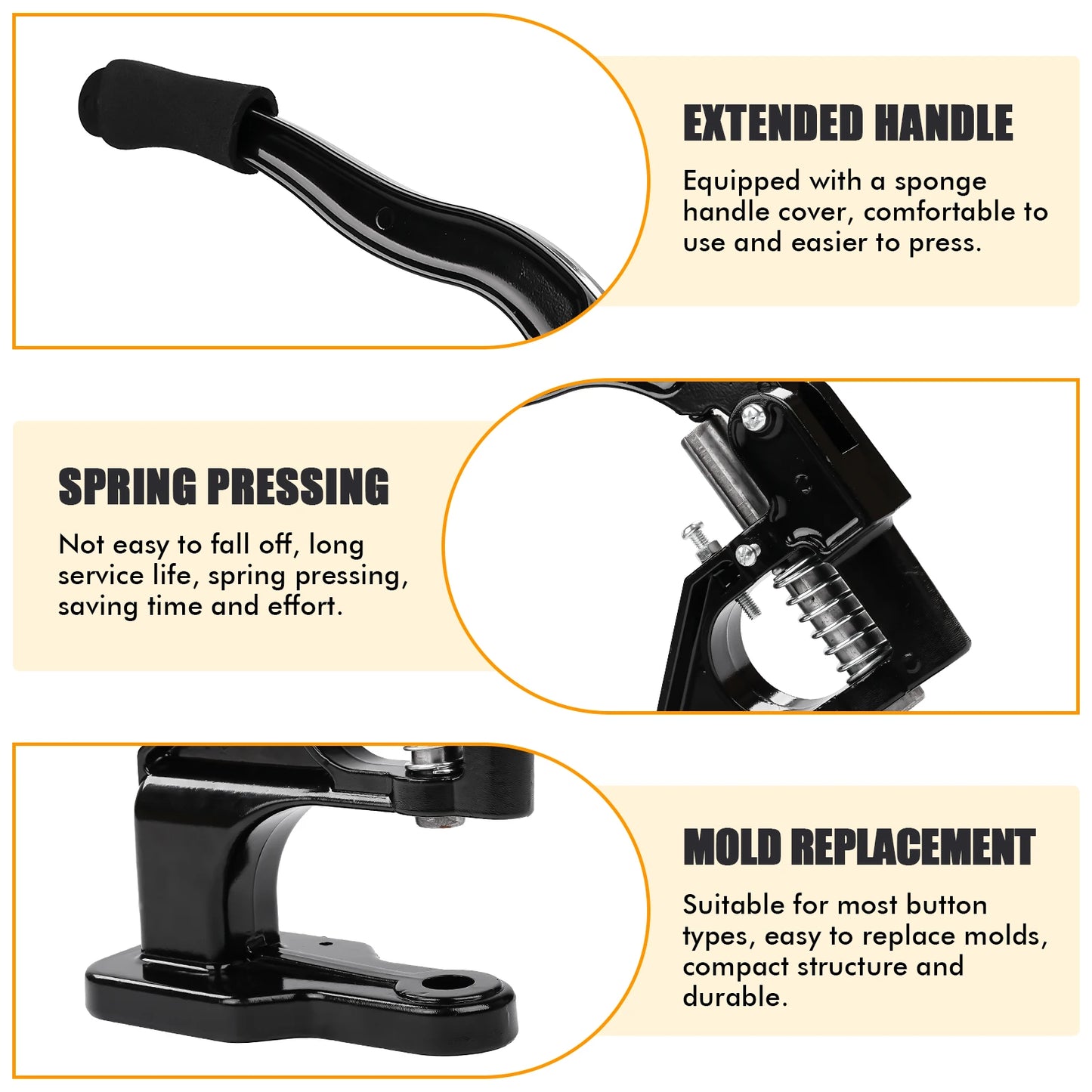 Manual Grommet Eyelet Machine Hand Press For Leathercraft