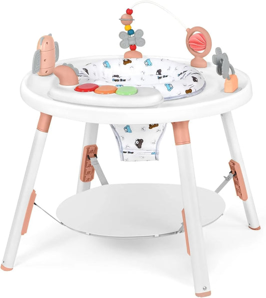 YEALEOCN Baby 3 In 1 Activity Center Jumper With Rotating Seat