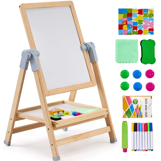 SucceBuy Standing Magnetic Drawing Board WordPad Art Easel Kit For Kids