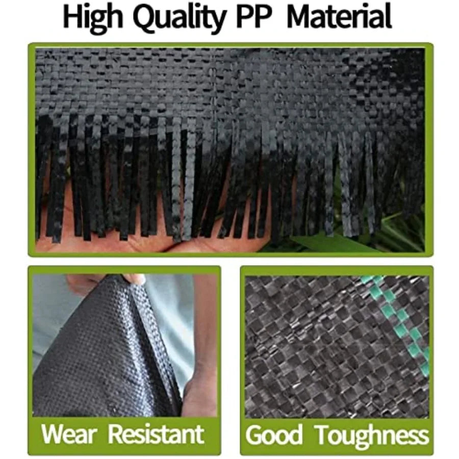 Heavy Duty Weed Barrier Landscape Fabric Woven Ground Cover Mat