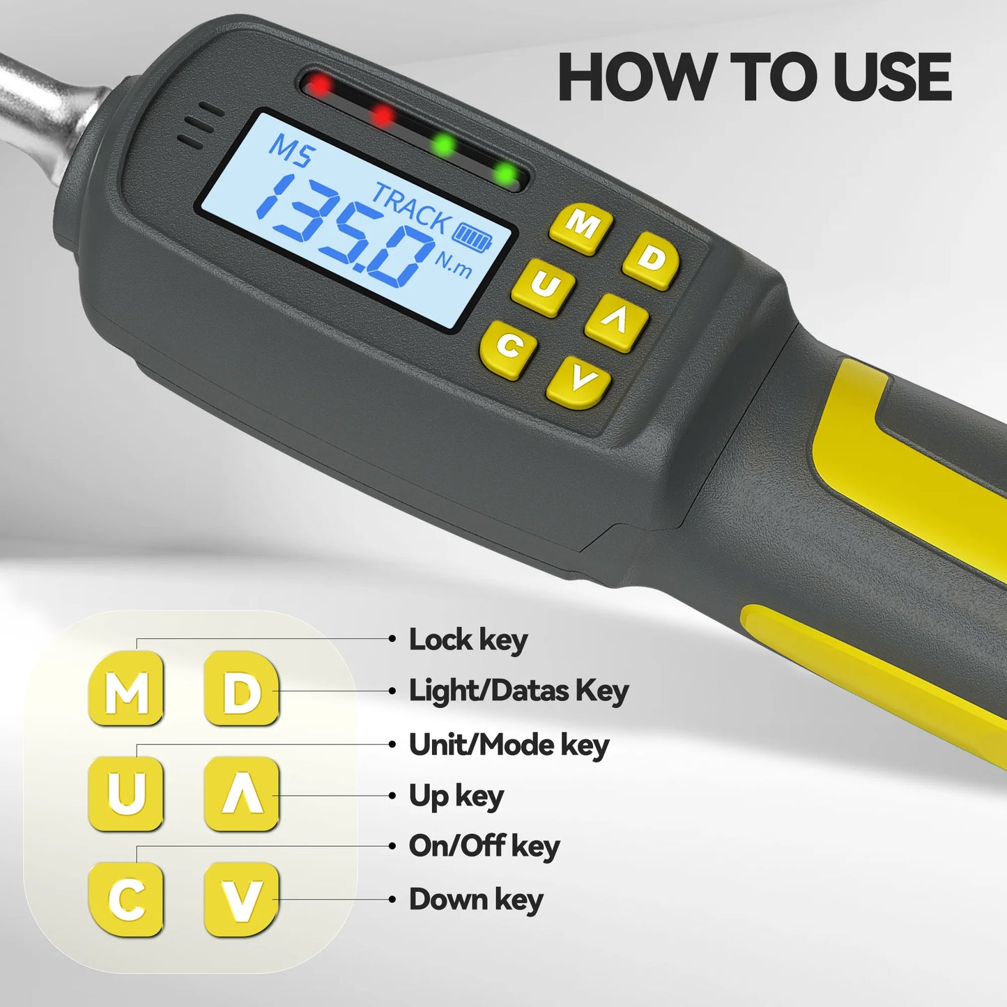 Waxtron Digital Torque Wrench 2 Percent Accuracy Automotive
