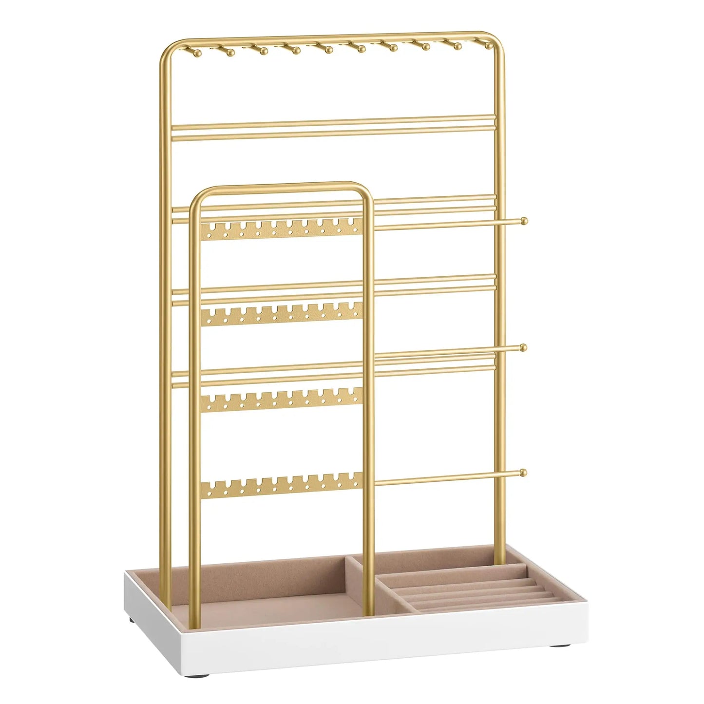 Songmics Necklace Holder Jewelry Stand Organizer With Velvet Tray