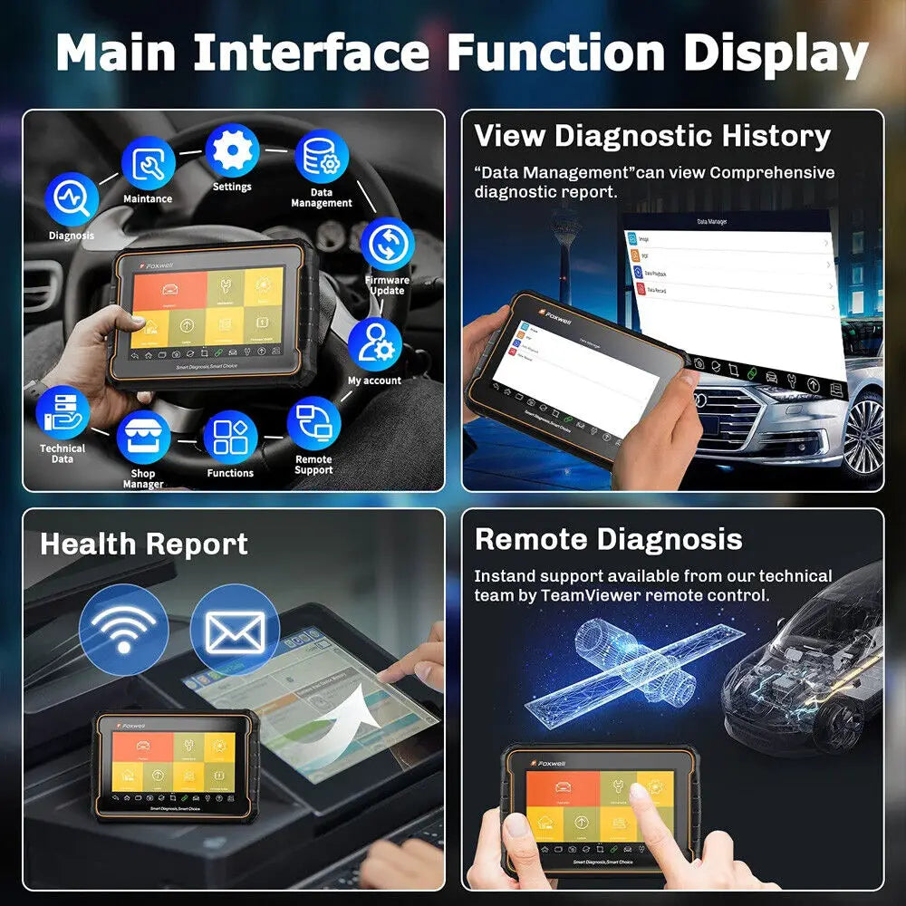 Foxwell GT60 OBD2 Automotive Diagnostic Scanner All Systems Bluetooth