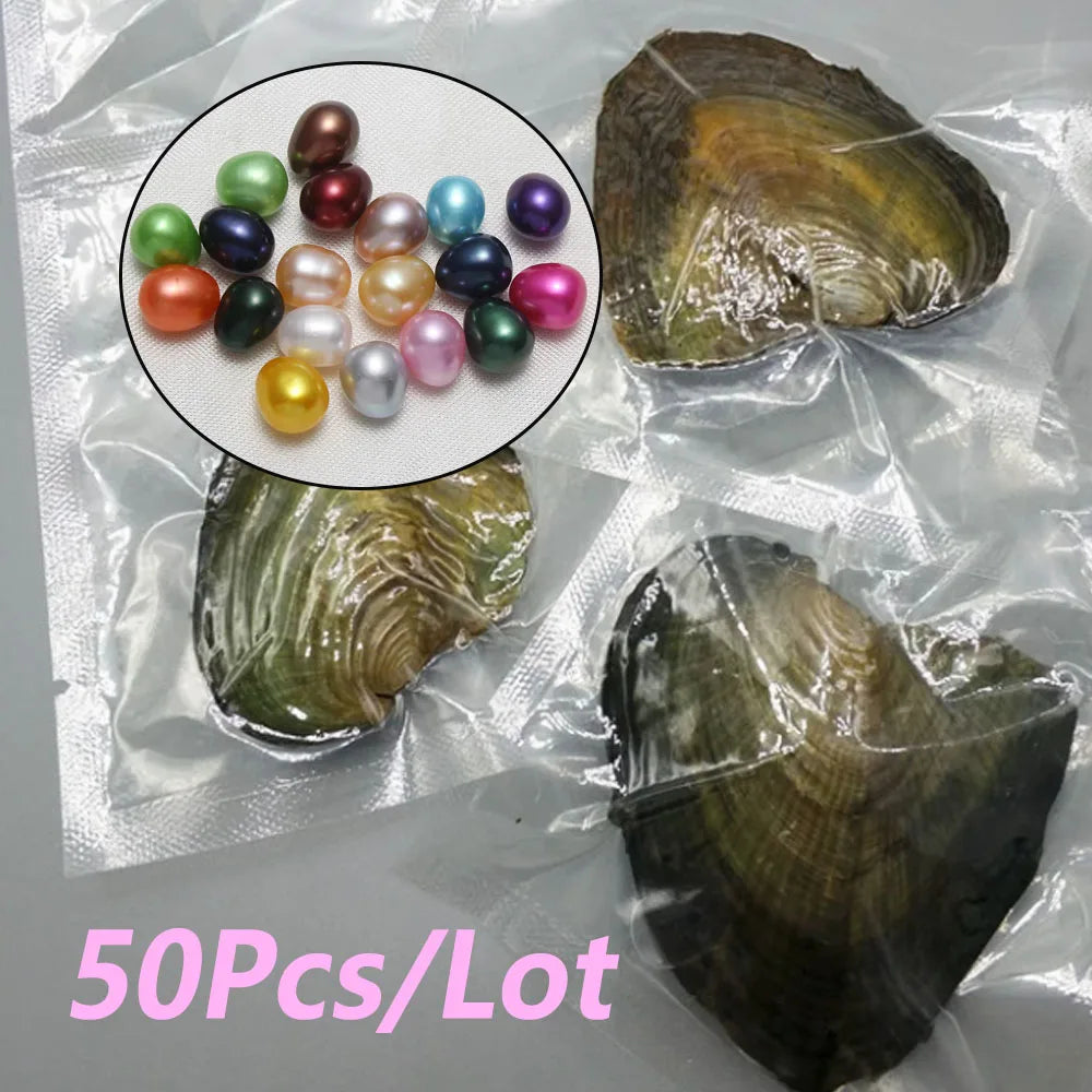 Freshwater Pearl Beads Oyster Pearls 50 Pcs Lot For Jewelry Making