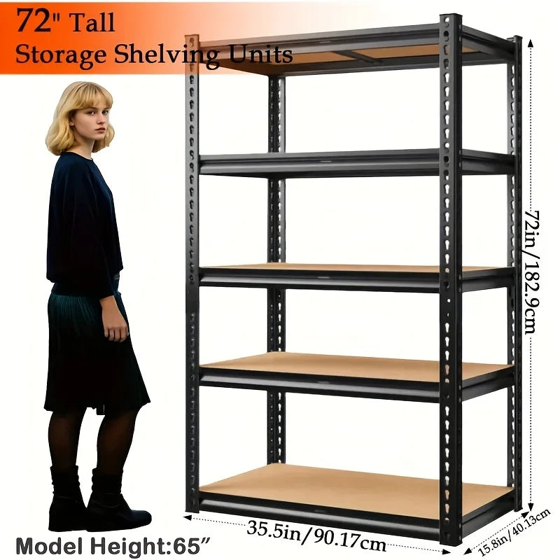 Heavy Duty Garage Racking 5 Tier Shelving 500 And 2000