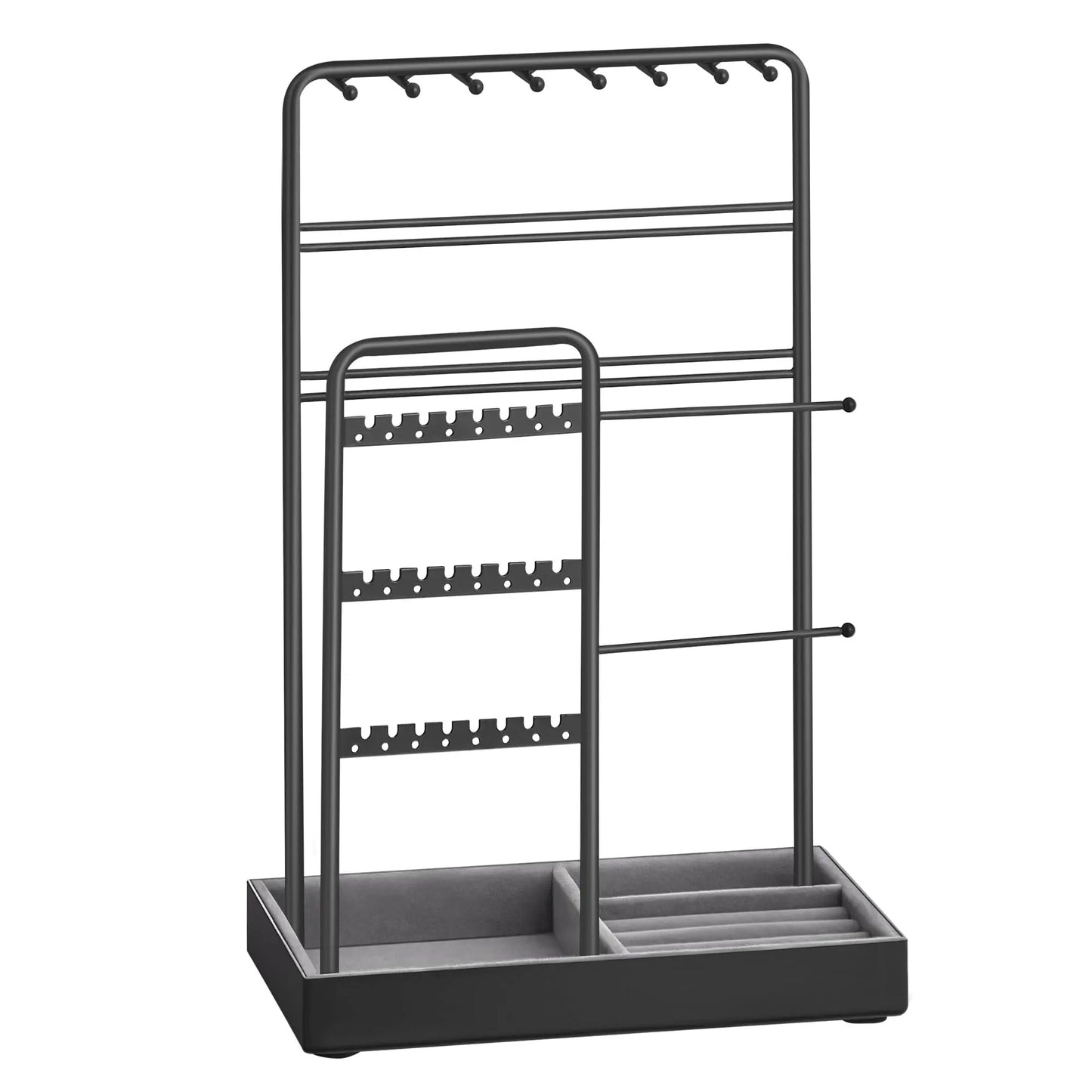 Songmics Necklace Holder Jewelry Stand Organizer With Velvet Tray