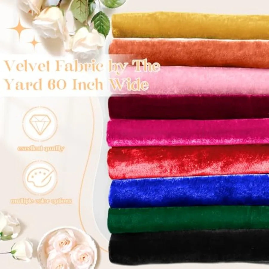 Velvet Fabric By The Yard Stretch Velvet For Sewing Upholstery