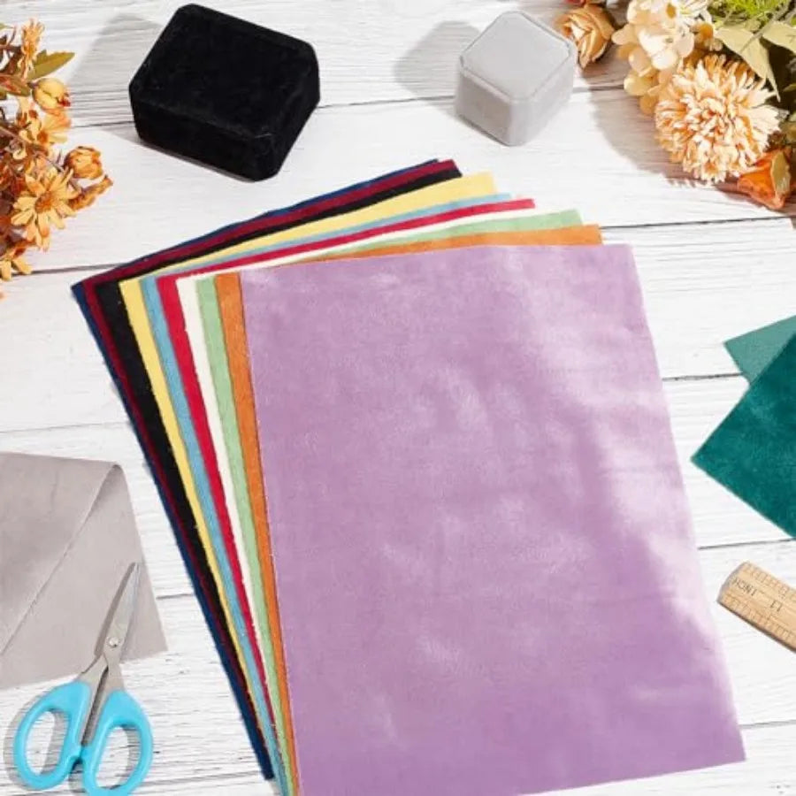 Assorted Double Sided Velvet Fabric For Wallet And Purse Making