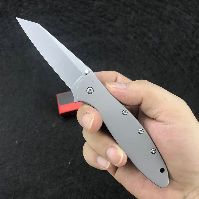 DIY Supplies KS Leek Folding Knife 14C28N Stainless Steel Blade