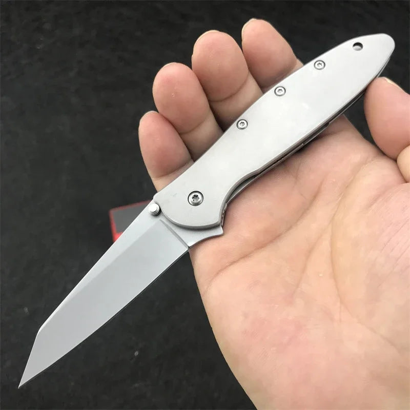 DIY Supplies KS Leek Folding Knife 14C28N Stainless Steel Blade