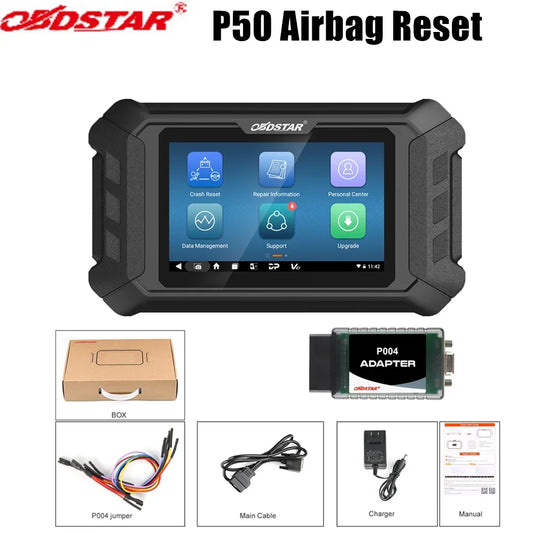 OBDSTAR P50 Airbag Reset Tool Supports 86 Brands 11600 ECUs
